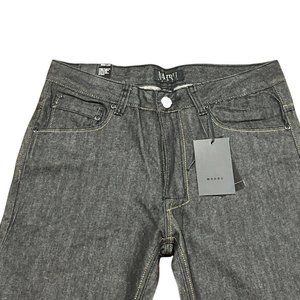 VTG Mahru Mens W34 X L34 Urban Charcoal Black Denim Jeans NEW